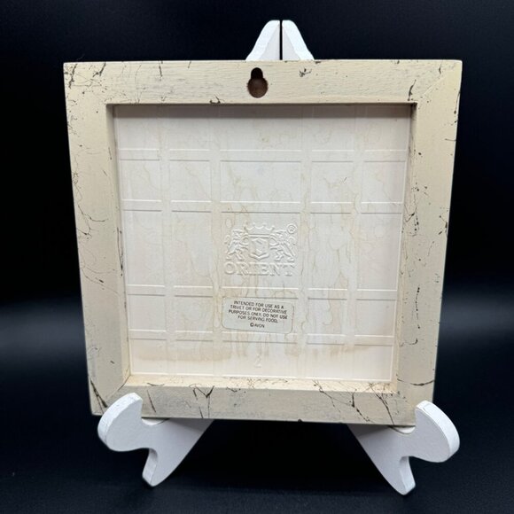 Vintage Mimi Vang Olsen Cats Tile Trivet Wall Plaque 7x7 Tile in Frame Avon Oran - Picture 6 of 10